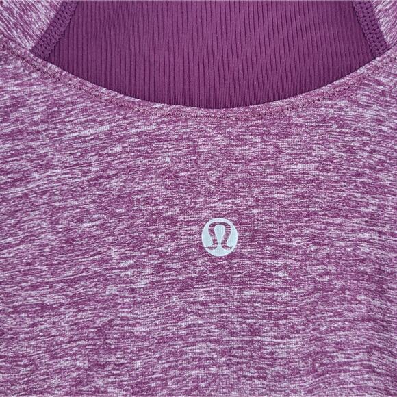 Lululemon Purple Heather Half Zip Long Sleeve Inspire Pullover 4 - Picture 7 of 10
